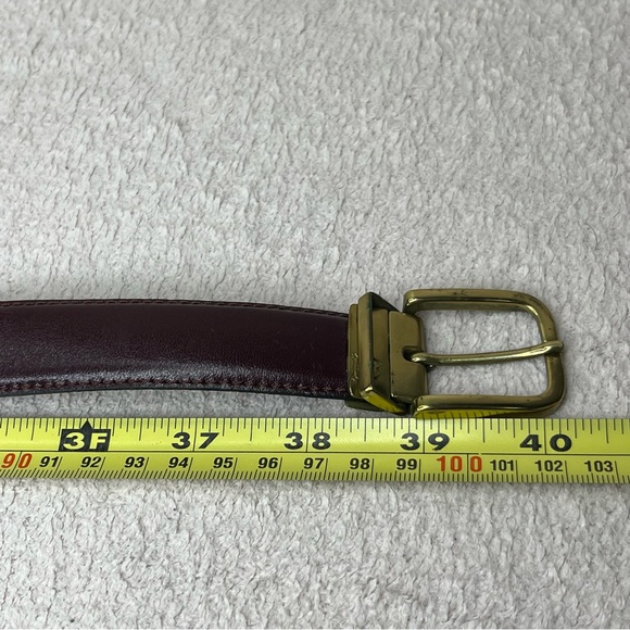 Vintage Christian Dior Leather Belt-Oxblood/Maroon-Men’s 36-Luxury-Designer-Luxe - Picture 5 of 5